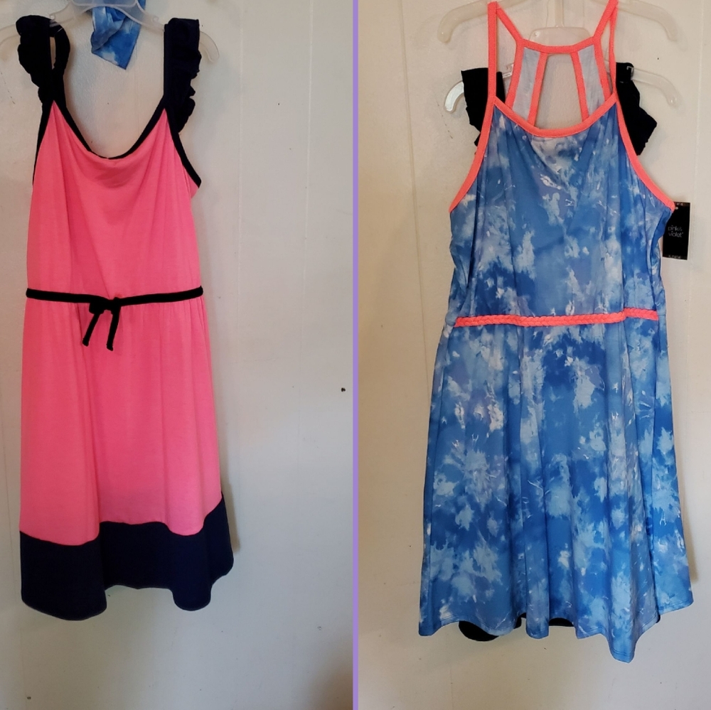 ❣B1G1 ON $4❣Nwt 2piece pink & violet girls dresses